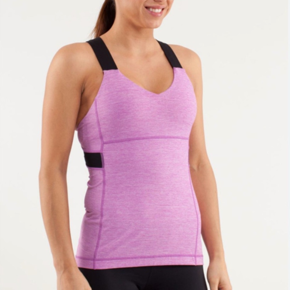 Lululemon Push Your Limits Tank Heathered Ultra Violet